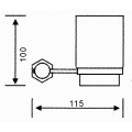 Einzel-Tumbler-Halter für Hotelbadezimmer